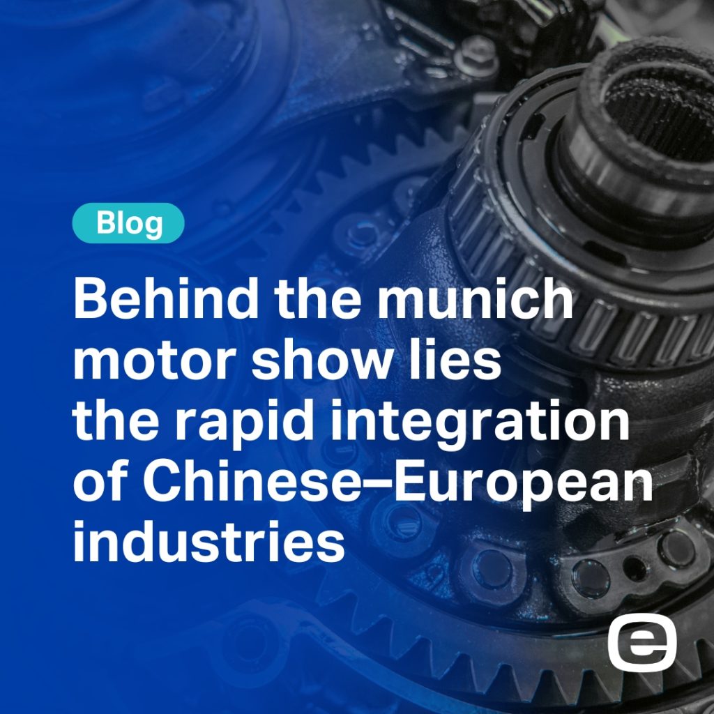 BEHIND THE MUNICH MOTOR SHOW LIES THE RAPID INTEGRATION OF CHINESE–EUROPEAN INDUSTRIES